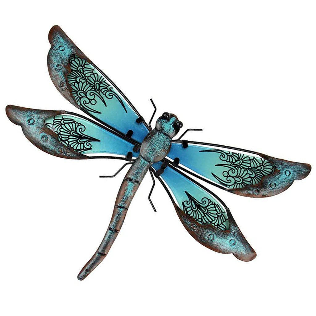 Large dragonfly wall decor-rustic dragonfly metal wall art