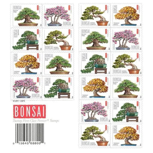 Forever Stamps 2012 Bonsai Trees – Cultural Heritage Collection, First-Class Postage