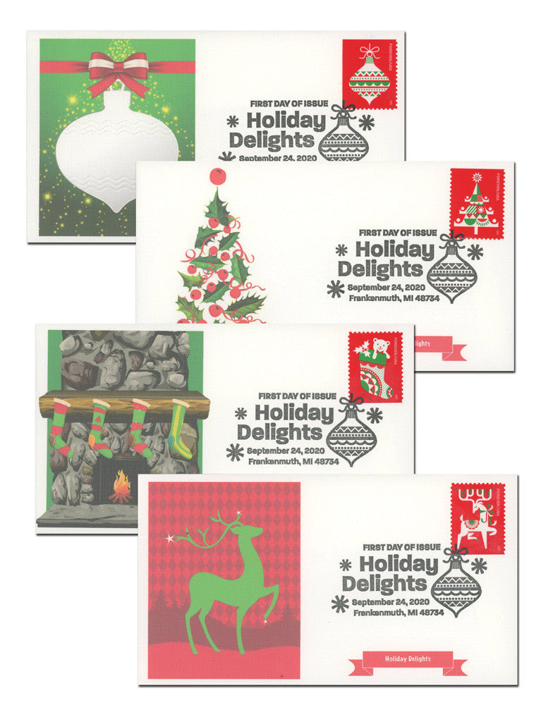 Forever Stamps 2020 Holiday Delights – Seasonal Celebration, First-Class Postage