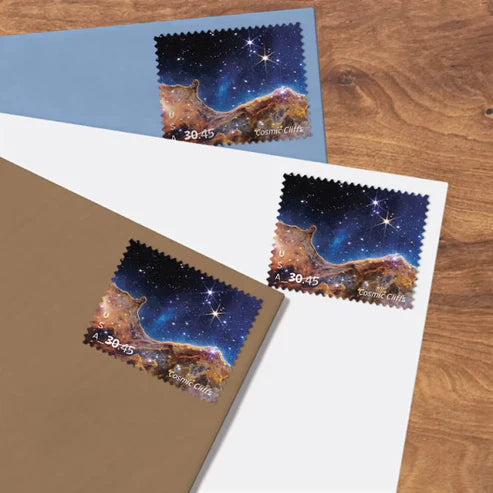 NOT Forever Stamp-USPS Priority Mail Express Stamps 2024 Cosmic Cliffs – $30.45 Rate