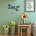 Large dragonfly wall decor-rustic dragonfly metal wall art