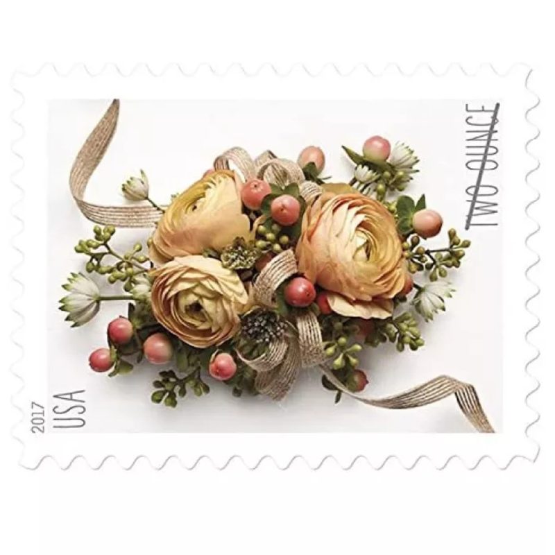 NOT Forever Stamp-Two-Ounce Stamps 2017 Celebration Corsage – Wedding Mail, First-Class Rate