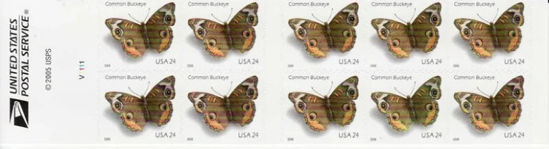 NOT Forever Stamp-First Class Stamps 2006 Common Buckeye Butterfly – Nature Series, 24¢ Postage