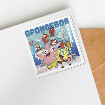 Forever Stamps 2025 SpongeBob SquarePants – Animated TV Series, First-Class Postage
