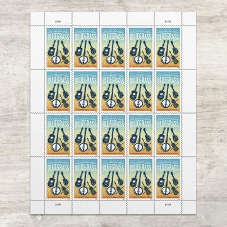 Forever Stamps 2024 Bluegrass Music – Cultural Heritage, First-Class Postage