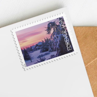Forever Stamps 2025 Winter Scenes – Seasonal Celebration, First-Class Postage