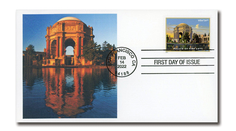 NOT Forever Stamp-Priority Mail Express Stamps 2022 Palace of Fine Arts – Cultural Heritage, $26.95 Postage
