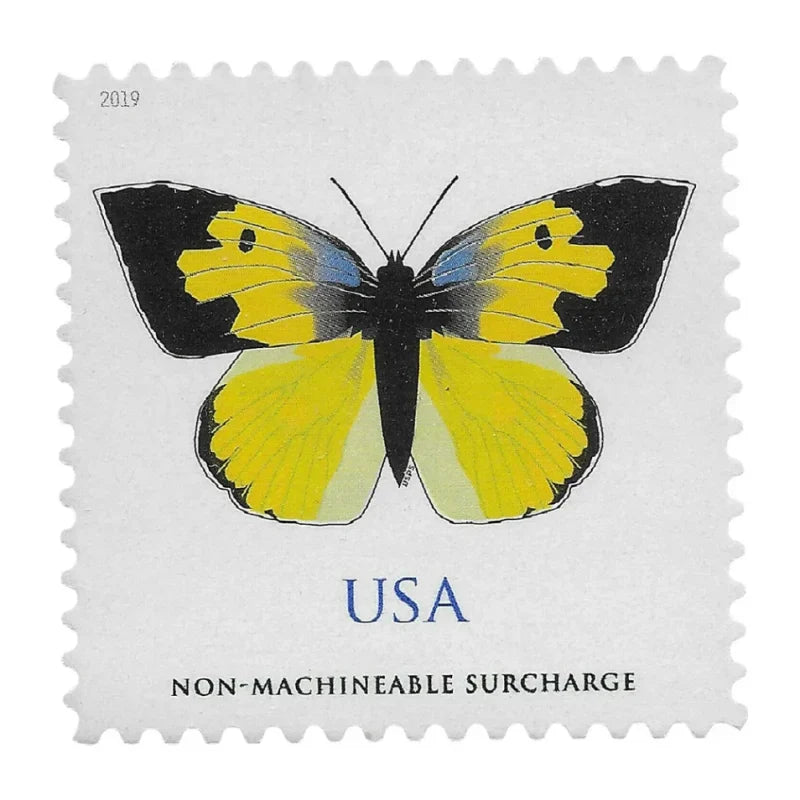 NOT Forever Stamp-$1.12 Stamps 2019 California Dogface Butterfly – Non-Machinable Surcharge, First-Class Rate