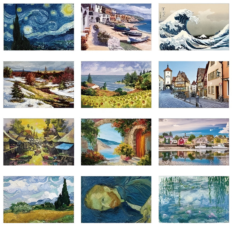 1000-Piece Compact Puzzle, Van Gogh Art Jigsaw