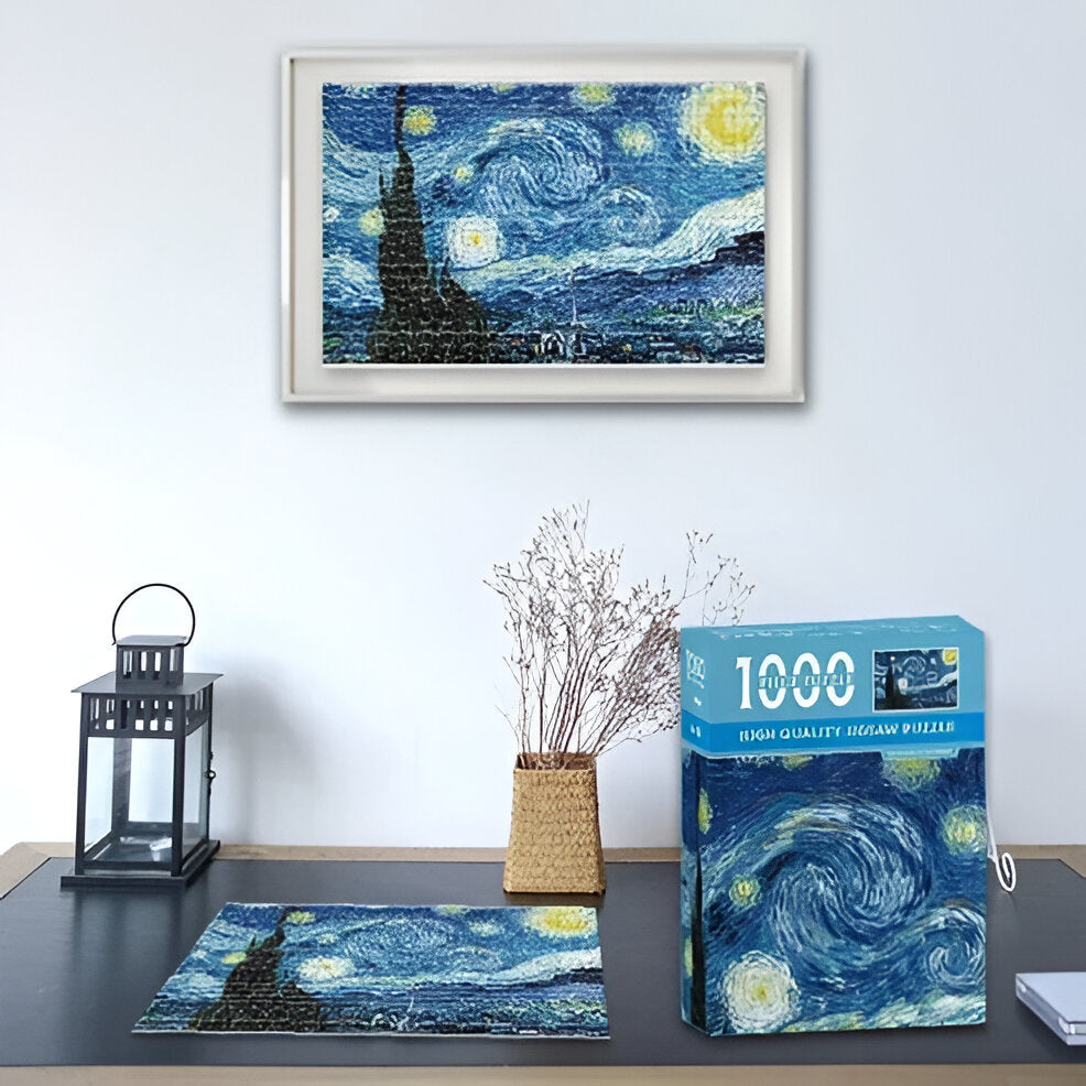 1000-Piece Compact Puzzle, Van Gogh Art Jigsaw