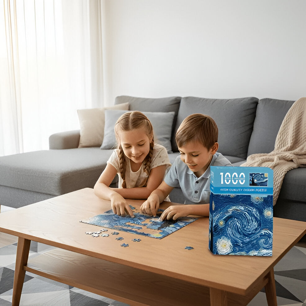 1000-Piece Compact Puzzle, Van Gogh Art Jigsaw