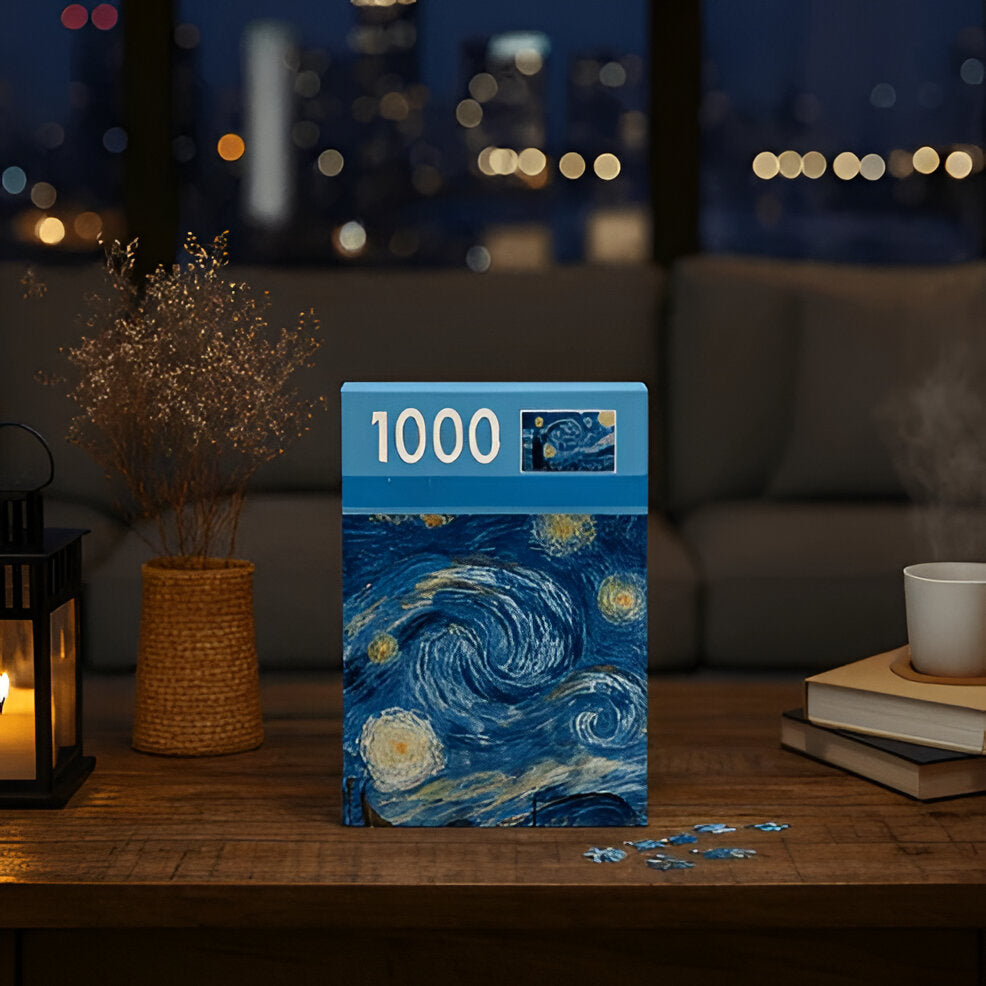 1000-Piece Compact Puzzle, Van Gogh Art Jigsaw