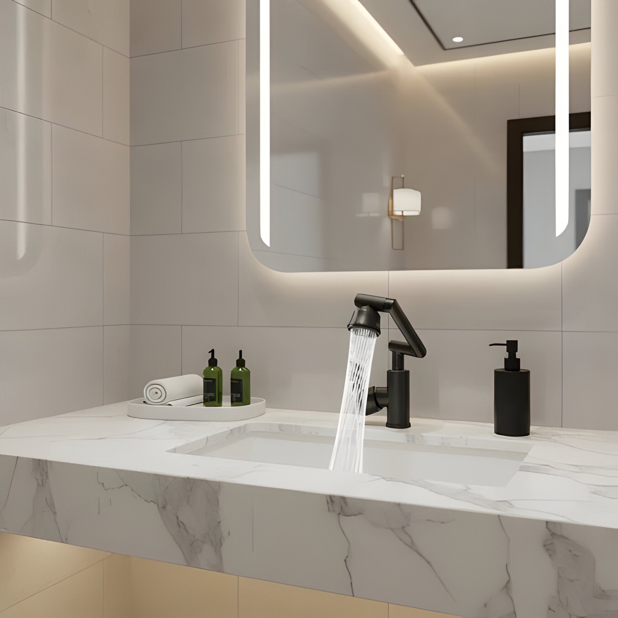 360° Robotic Arm Kitchen Faucet with Bubble and Shower Spray