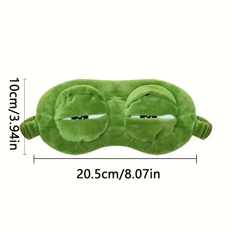 3D Frog Sleep Mask Soft Cartoon Eyeshade for Rest and Travel