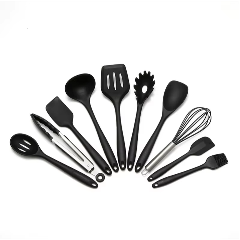 10 Piece Silicone Kitchen Utensil Set for Cooking and Baking