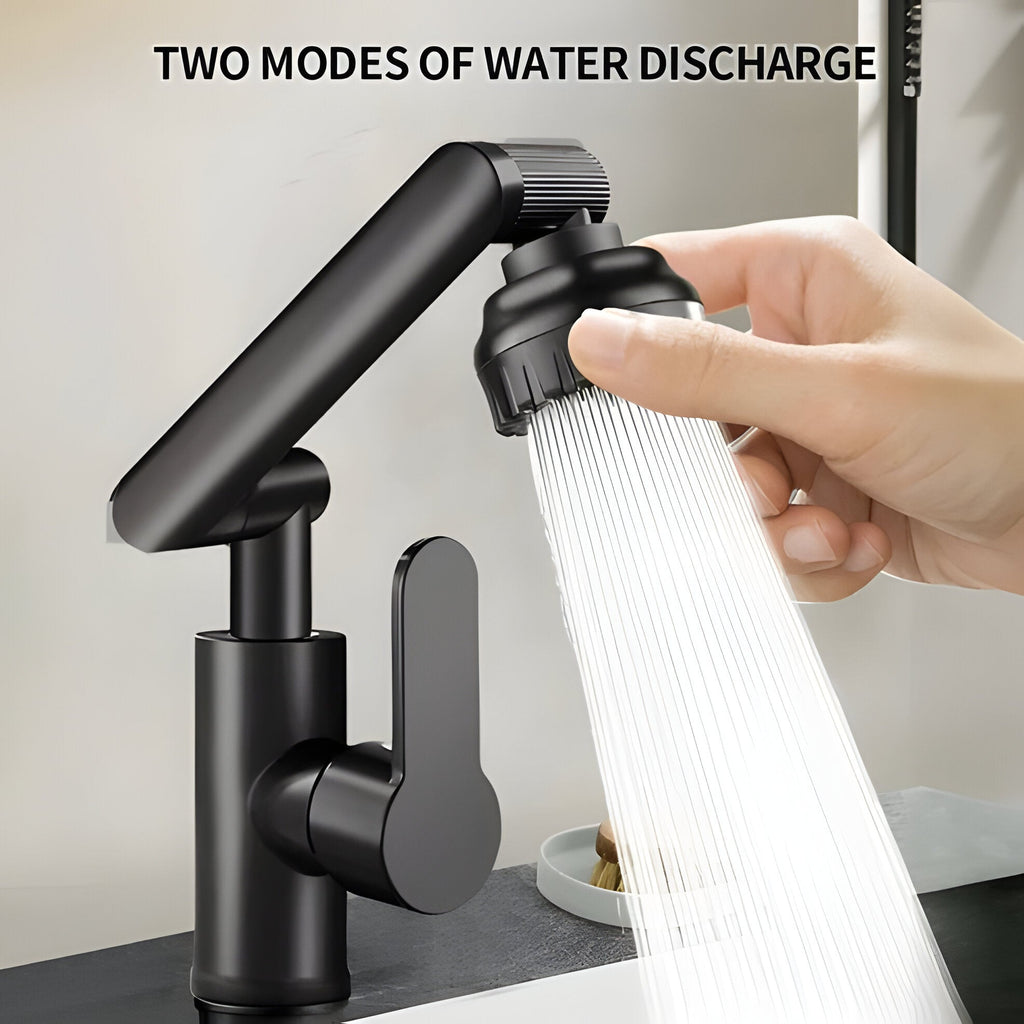 360° Robotic Arm Kitchen Faucet with Bubble and Shower Spray