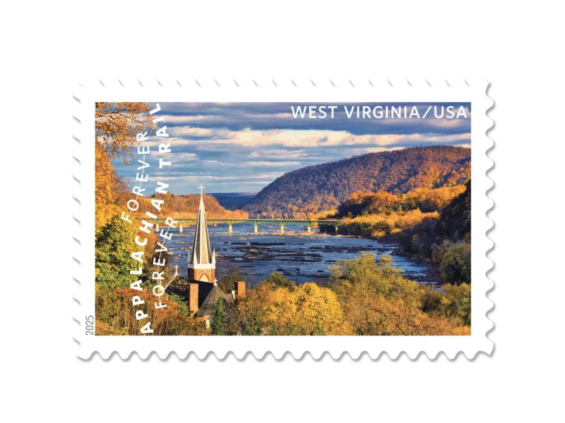 Forever Stamps 2025 Appalachian Trail – Scenic Landscapes, First-Class Postage