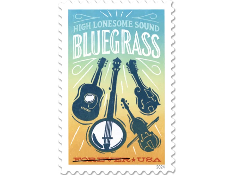 Forever Stamps 2024 Bluegrass Music – Cultural Heritage, First-Class Postage