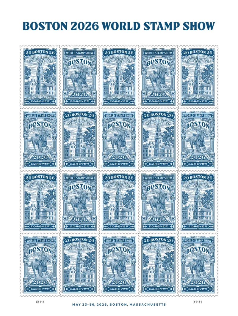 Forever Stamps 2025 Boston World Stamp Show – Philatelic Exhibition, First-Class Postage