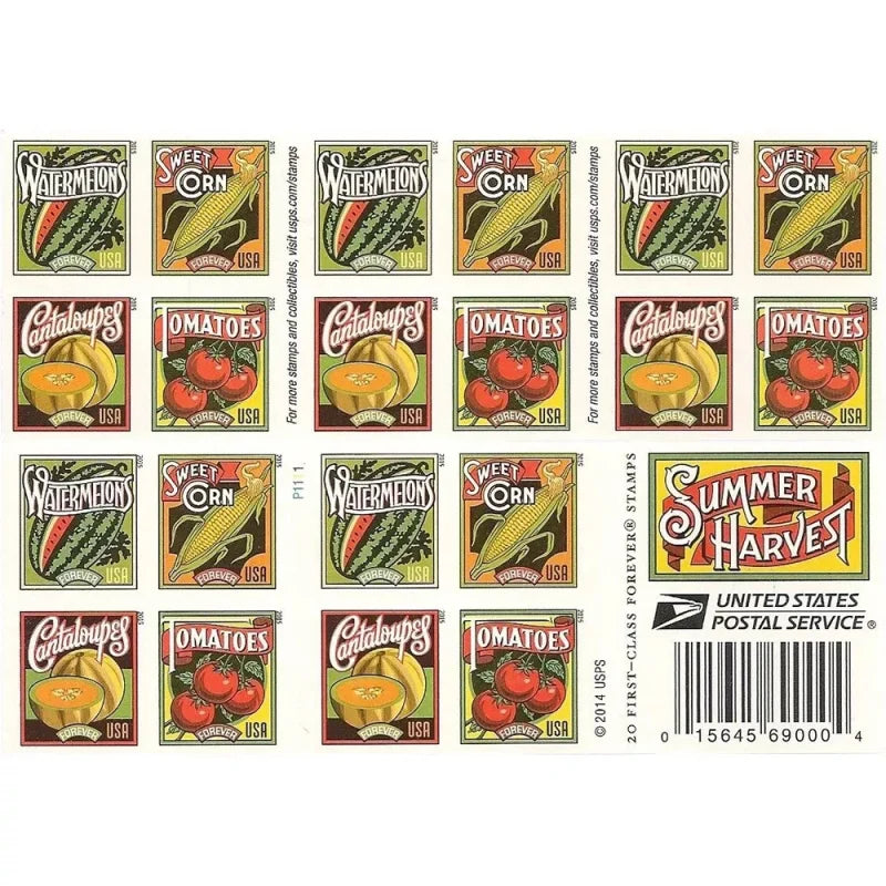 Forever Stamps 2015 Summer Harvest – Seasonal Celebration, First-Class Postage
