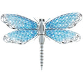 Eclectic Metal Turquoise Indoor/Outdoor Dragonfly Wall Décor,