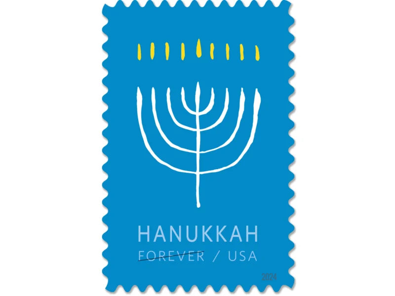 Forever Stamps 2024 Hanukkah – Holiday Celebration, First-Class Postage