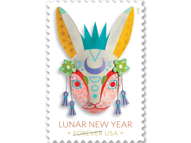 Forever Stamps 2023 Lunar New Year – Year of the Rabbit, Holiday Celebration, First-Class Postage