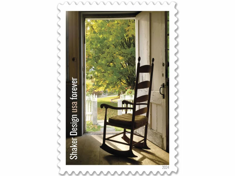 Forever Stamps 2024 Shaker Design – American Craft & Architecture, First-Class Postage