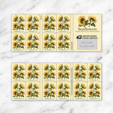 Forever Stamps 2026 Sunflowers – Floral Collection, First-Class Postage
