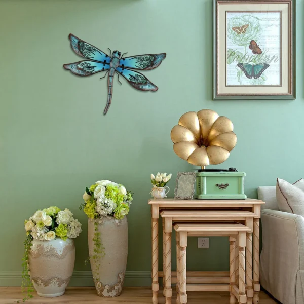 Large dragonfly wall decor-rustic dragonfly metal wall art - Image 3
