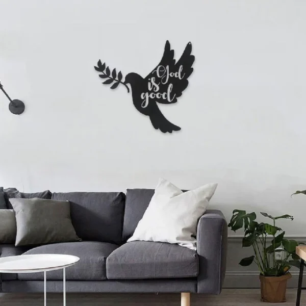 Black Birds Metal Wall Art Decorative for Living Room Bathroom - Image 2